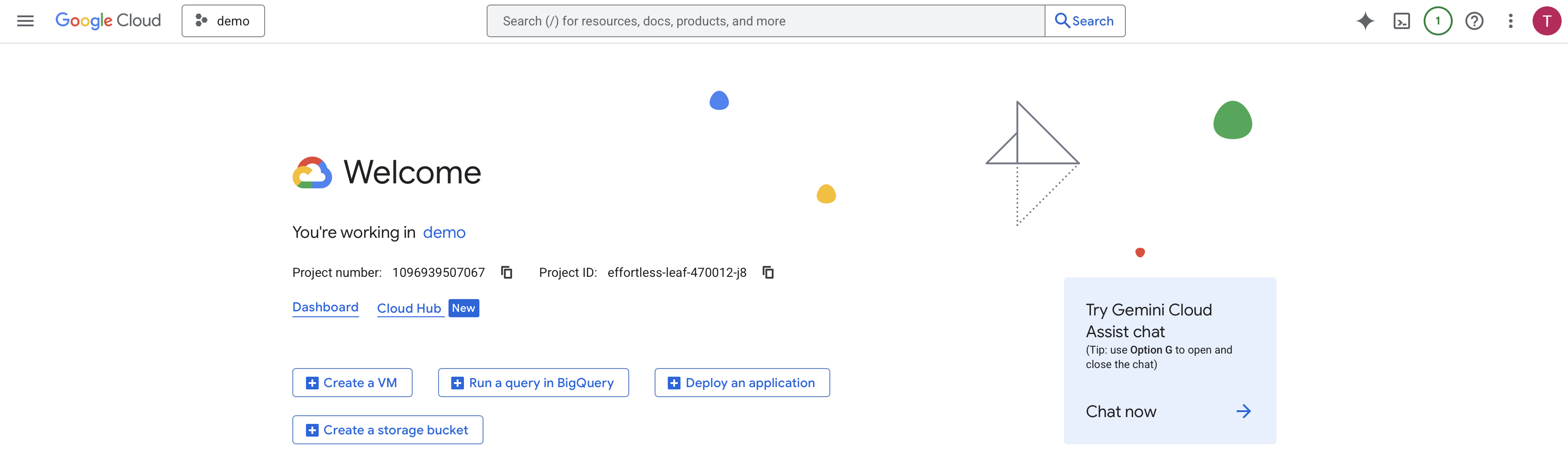 Your Project ID can be found in the Project info card on the Google Cloud Console dashboard.